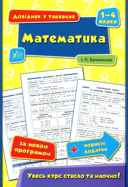 Фото Довідник у таблицях. Математика. 1–4 класи
