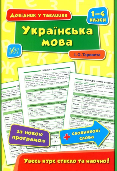 Фото Довідник у таблицях. Українська мова. 1–4 класи