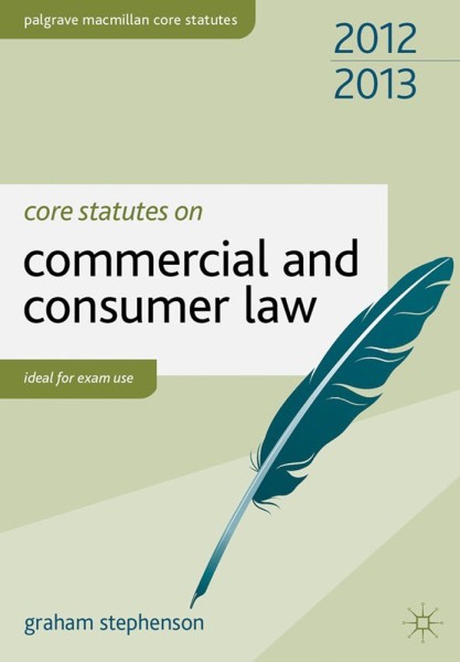 Фото Core Statutes on Commercial and Consumer Law 2012-2013