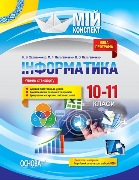 Фото Мій конспект. Інформатика. 10–11 класи. Рівень стандарту
