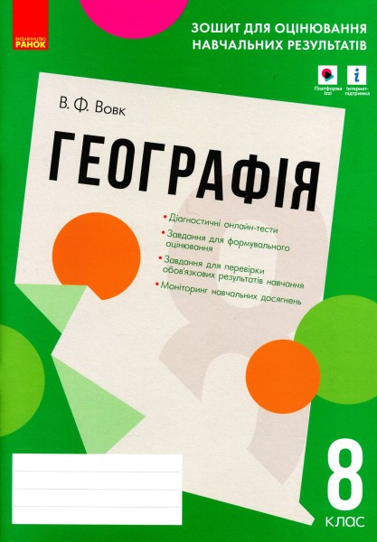 Фото Контроль навчальних досягнень. Географія 8 клас