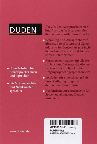 Фото Duden 6. Das Ausspracheworterbuch