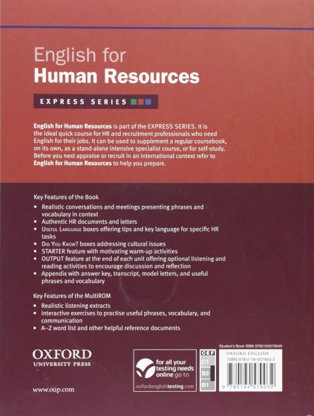 Фото English for the Human Resources Industry: Student's Book Pack