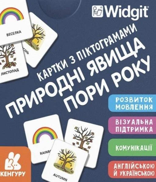 Фото Картки з піктограмами. Природні явища. Пори року