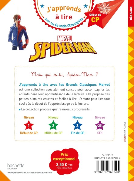 Фото J'apprends a lire avec les grands classiques Disney. Spider-Man (CP 1)